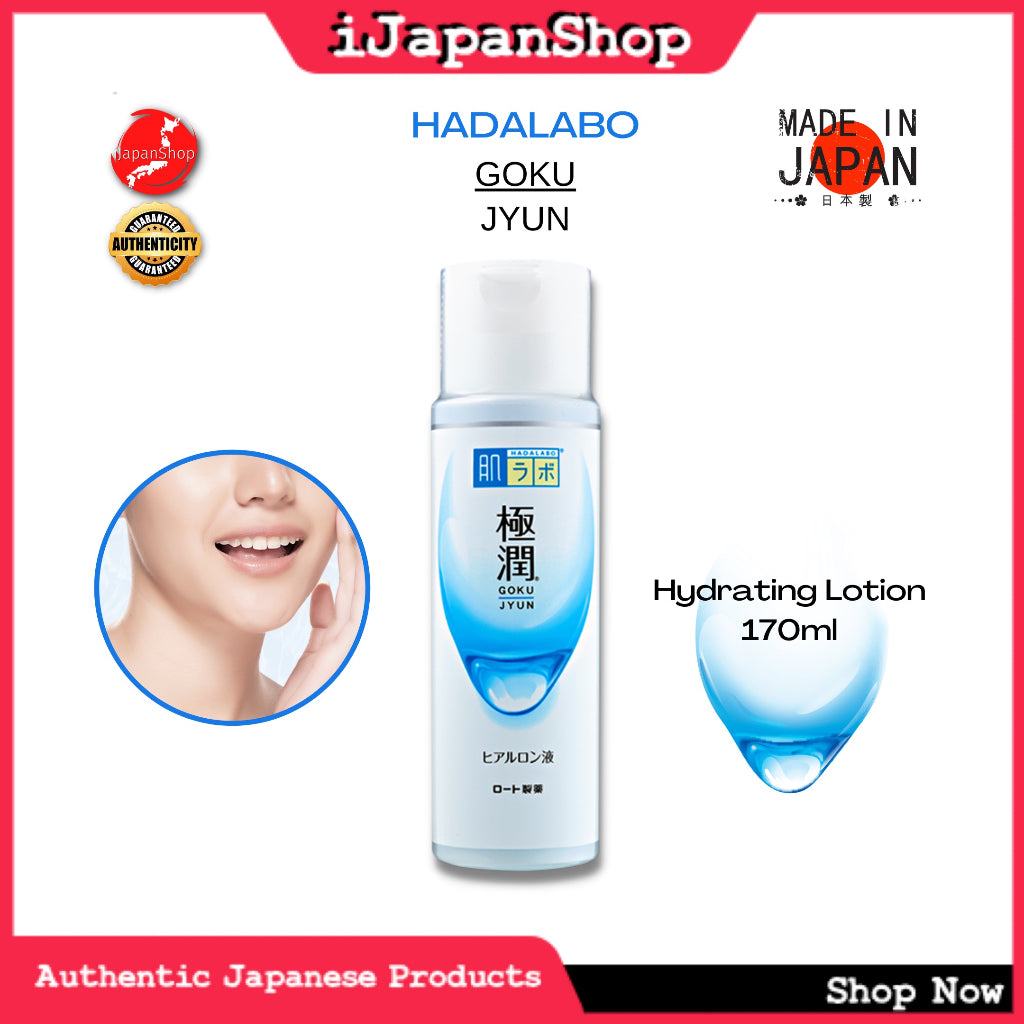 Hada Labo Gokujyun FaceToner Moisturizing Hyaluronic Acid Moisturizing Lotion 170ml Free Container