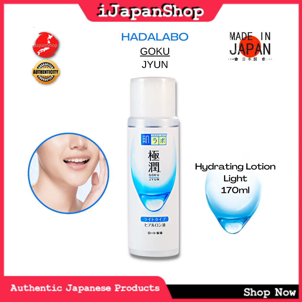 Hada Labo Gokujyun FaceToner Moisturizing Hyaluronic Acid Moisturizing Lotion 170ml Free Container