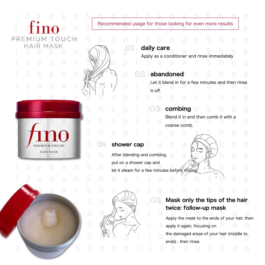 Fino Premium Touch Hair Mask 230g Hair Serum Beauty Oil 70ml
