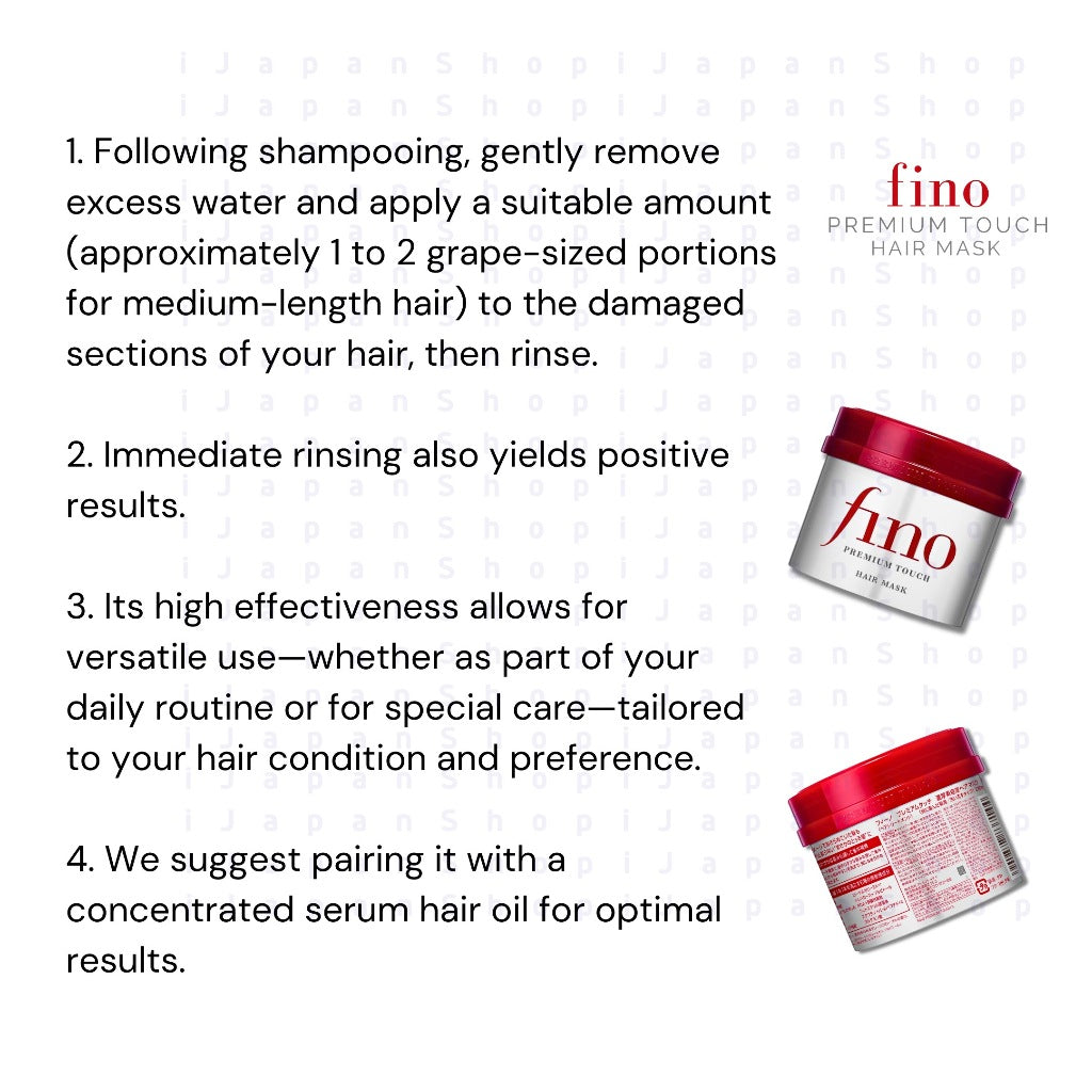 Fino Premium Touch Hair Mask 230g Hair Serum Beauty Oil 70ml