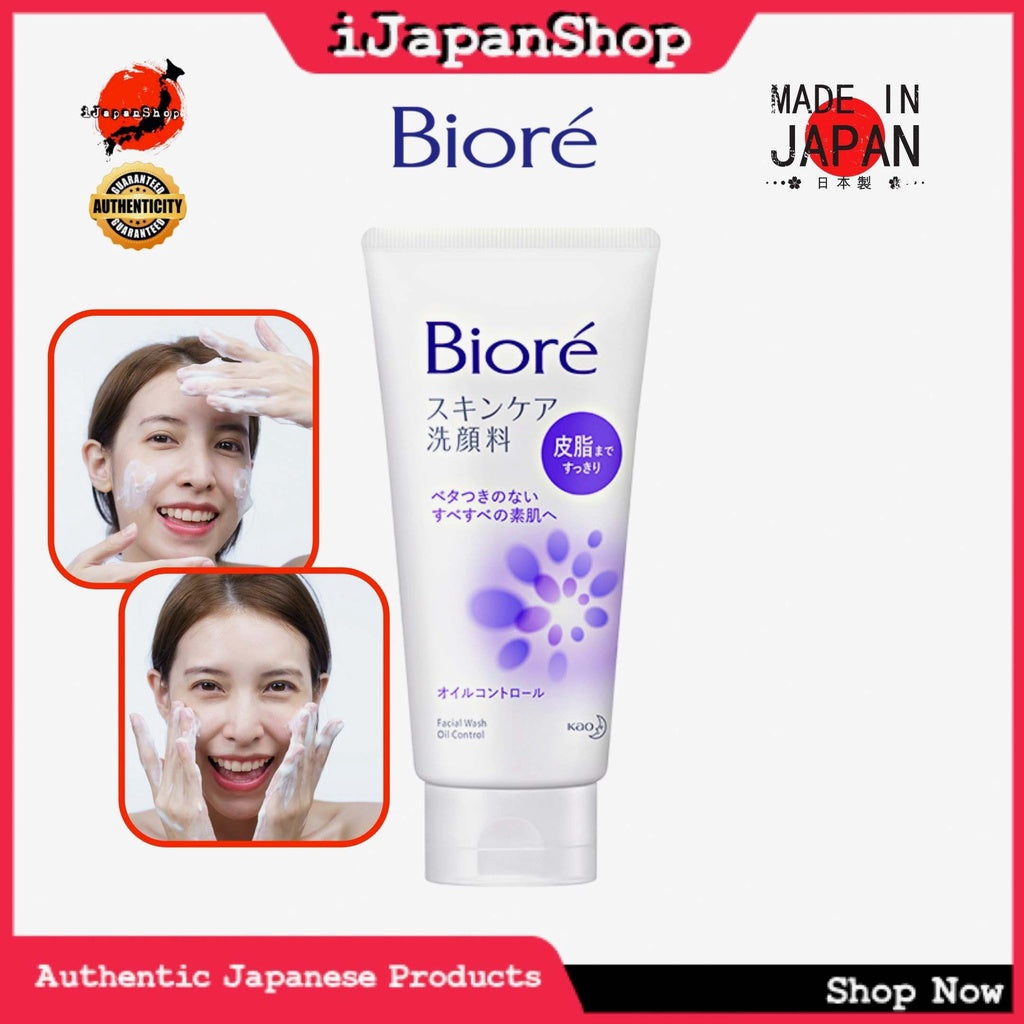 Biore Skin Care Facial Wash Facial Cleanser Face Wash Foaming Cleanser 130g Free Foam Net