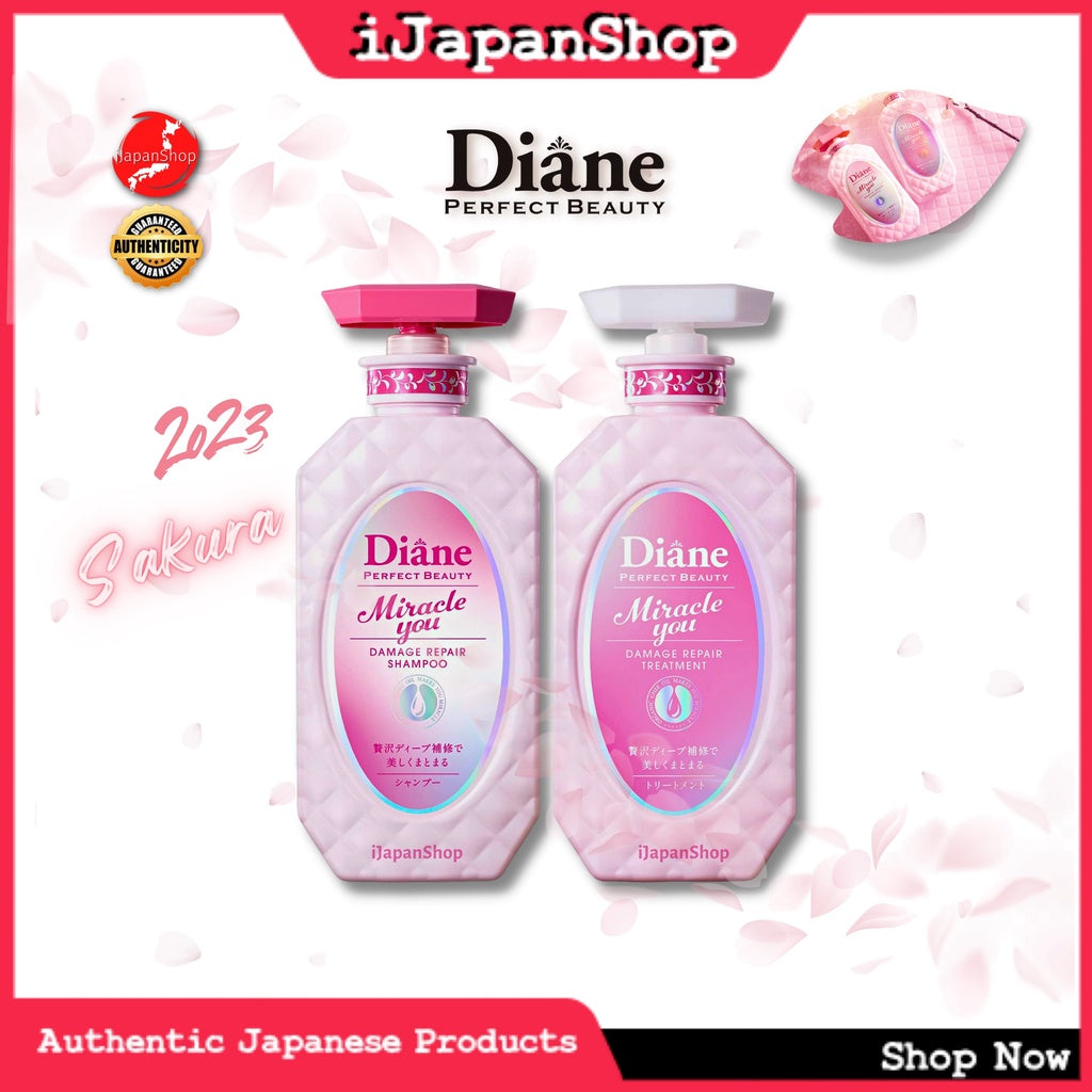 Moist Diane Perfect Beauty Sulfate Free Hair Shampoo and Conditioner Combo 450ml Series