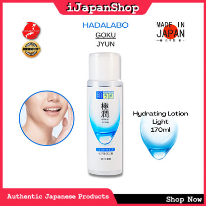 Hada Labo Gokujyun  FaceToner Moisturizing Hyaluronic Acid Moisturizing Lotion 170ml Free Container