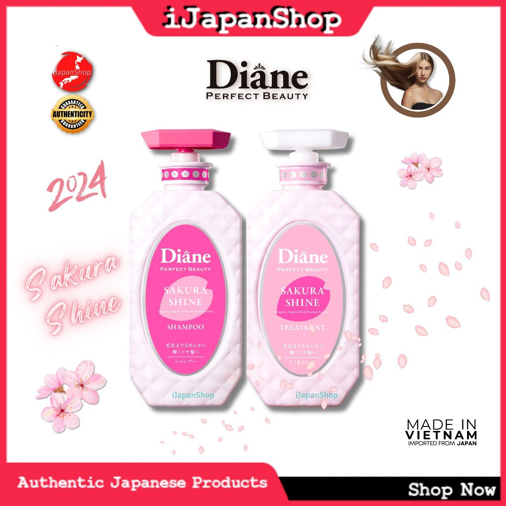 Moist Diane Perfect Beauty Sulfate Free Hair Shampoo and Conditioner Combo 450ml Series