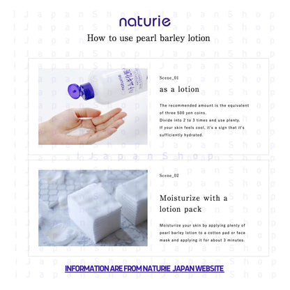 Naturie Hatomugi Face and Body Toning Lotion 500ml Packaging Renewal Conditioning Milk 230ml